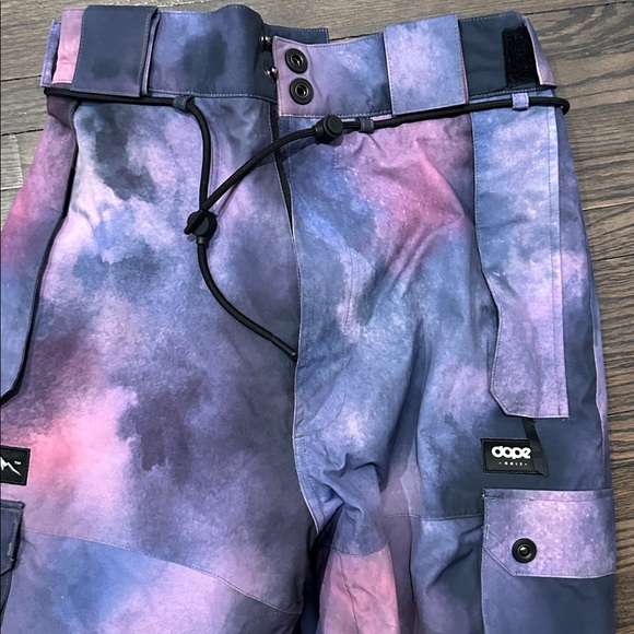 DOPE Black and Purple snowboard pants - Picture 2 of 7